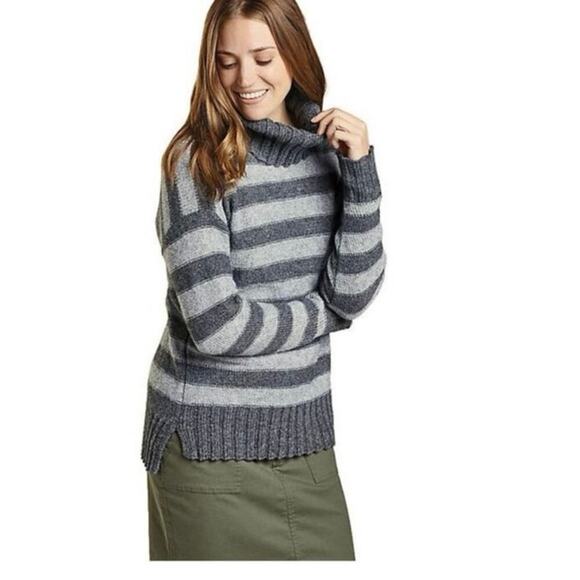 Toad & Co Audrey T-Neck Sweater Women's size M Wool Blend - Picture 6 of 6